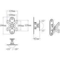 monitor wall mount 25 4 cm 10 81 3 cm 32 swivellingtiltable speaka pro ...