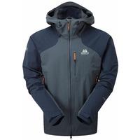 MOUNTAIN EQUIPMENT MENS FRONTIER HOODED JACKET OMBRE BLUE/COSMOS (X-LARGE)