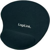 Mouse pad with wrist rest LogiLink Mouse pad with silicone gel mouse pad and hand rest black Ergonomic Black