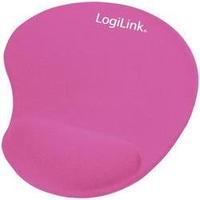 Mouse pad with wrist rest LogiLink ID0027P Ergonomic Pink