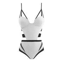 moeva 1 piece black and white swimsuit roxy