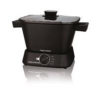 morphy richards 460751 compact square slow cooker in black