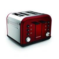 Morphy Richards 242004 Accents Red 4 Slice Toaster