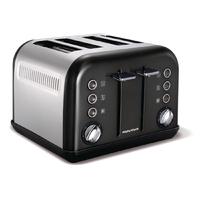 Morphy Richards Toaster New Accents 4 Slice Black
