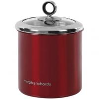 Morphy Richards Accents Large Kitchen Canister, 1.7L, Red