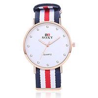 Momen Luxury Brand Rose Gold R-watch Nylon Strap Men Wristwatches Fashion Quartz Watch Relogio Masculino