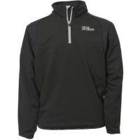 moe half zip tour cardigan black