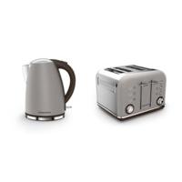 Morphy Richards Accents Jug Kettle & 4 Slice Toaster Set Special Edition - Pebble