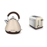 Morphy Richards Accents Pyramid Kettle & 2 Slice Toaster Set - Sand