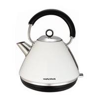 morphy richards accents pyramid kettle white