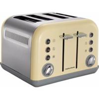 Morphy Richards Accents 4 Slice Toaster - Cream