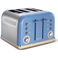 morphy richards accents 4 slice toaster cornflour blue