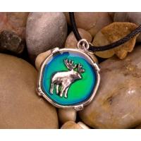 Mood Circle Moose Necklace