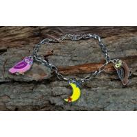 moon owl charm bracelet