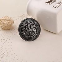 Movie Jewelry Song Of Ice And Fire Game Of Thrones Targaryen Dragon Badge Brooch Retro Collar Pin For Men Wholesale