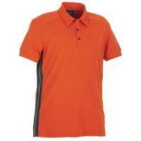 morgan golf shirt spicy orangegunmetalcapri blue