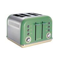 morphy richards 242006 accents 4 slice toaster sage green