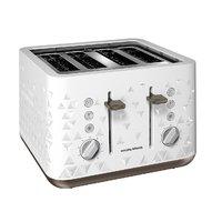 morphy richards 248102 prism four slice toaster in white