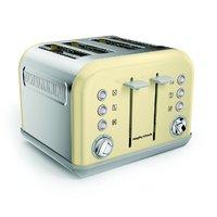 Morphy Richards 242033 Accents 4 Slice Toaster in Cream