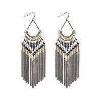 mood tonal bead and tassel earring