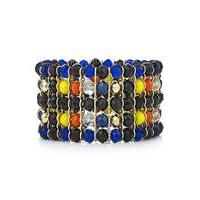 Mood multi colour beaded bracelet