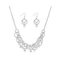 Mood circle link pearl jewellery set