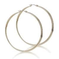 mood double twist large hoop earring