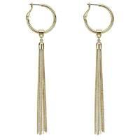 mood multi tone hoop fringed earring