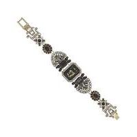 mood crystal cluster statement bracelet