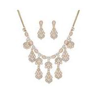 Mood tonal pink crystal jewellery set