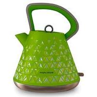 morphy richards prism lime green kettle