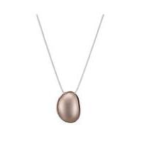 mood long pebble pendant necklace