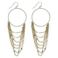 mood layered chain hoop earring