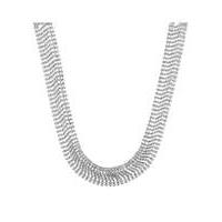 Mood silver diamante collar necklace