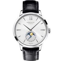 montblanc mens heritage spirit moonphase automatic strap watch 110699