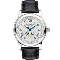 montblanc mens automatic moonphase strap watch 108736