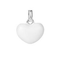 Molly Brown Childrens Silver Enamel White Heart MB30-7