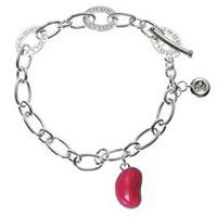 molly brown ladies silver strawberry jelly bean bracelet mb34 01