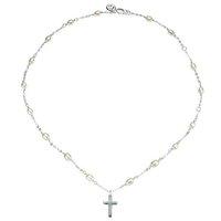 Molly Brown Pearl Station Cross Necklace