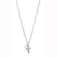 Molly Brown Girls Mother of Pearl Cross Necklace