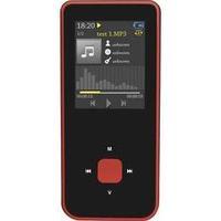 MP3 player, MP4 player mpman BT104 WOM 0 GB Black, Red Bluetooth®, Voice recorder