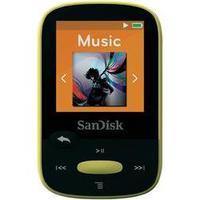 mp3 player sandisk sansa clip sport 4 gb yellow clip fm radio
