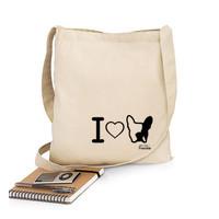 mpf i love frenchie long handle bag