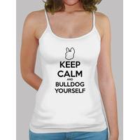 mpf - keep yourself calm and bulldog. woman straps.