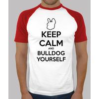 mpf - keep yourself calm and bulldog. baseball man.