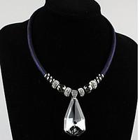 MPL Europe magnetic buckle Crystal Pendant Necklace