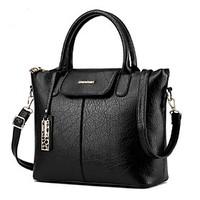 M.Plus Women\'s Fashion Solid PU Leather Messenger Shoulder Bag/Tote