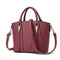 M.Plus Women Fashion PU/Faux Leather Messenger/Shoulder Crossbody Bag/Handbag Tote