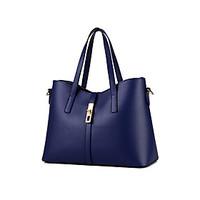 M.Plus Women\'s Fashion Casual PU Leather Messenger Shoulder Bag/Tote