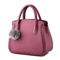 M.Plus Women\'s Fashion Korean Solid PU Leather Messenger Shoulder Bag/Tote